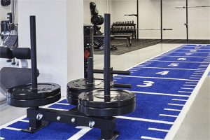 Synthetic grass installation Fitness Track