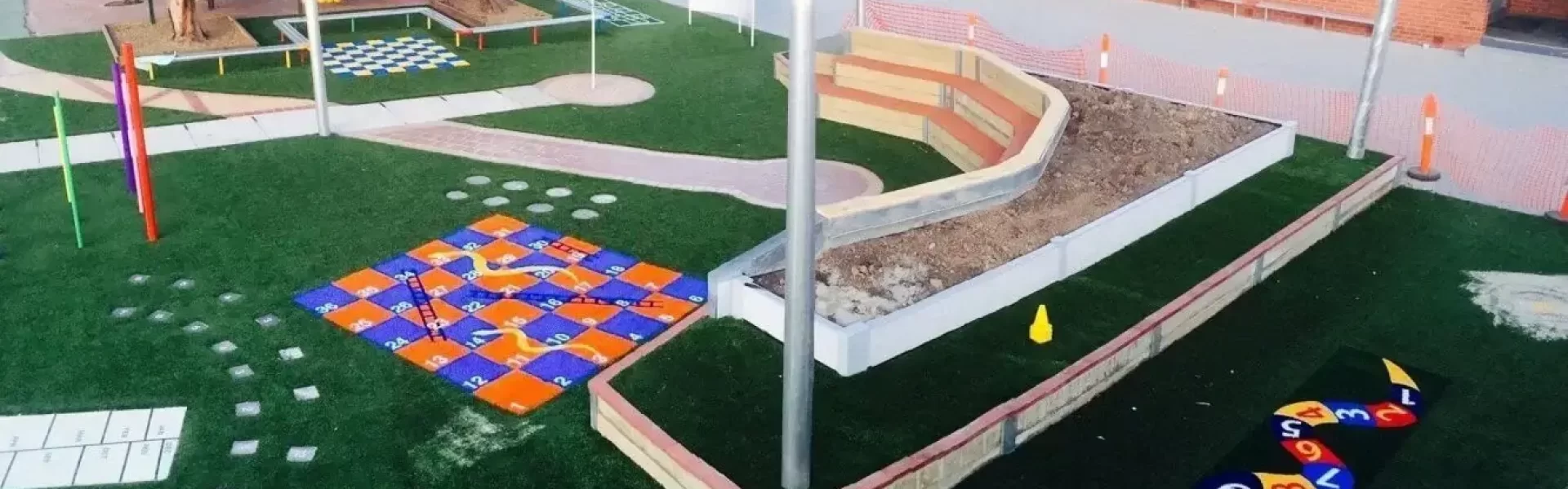 Synthetic grass for childcare