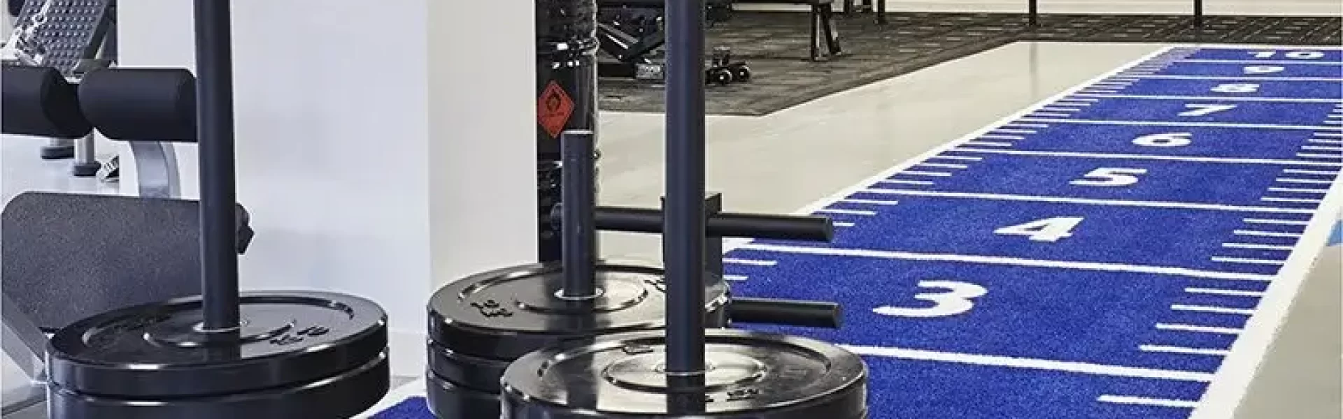 Synthetic grass installation Fitness Track